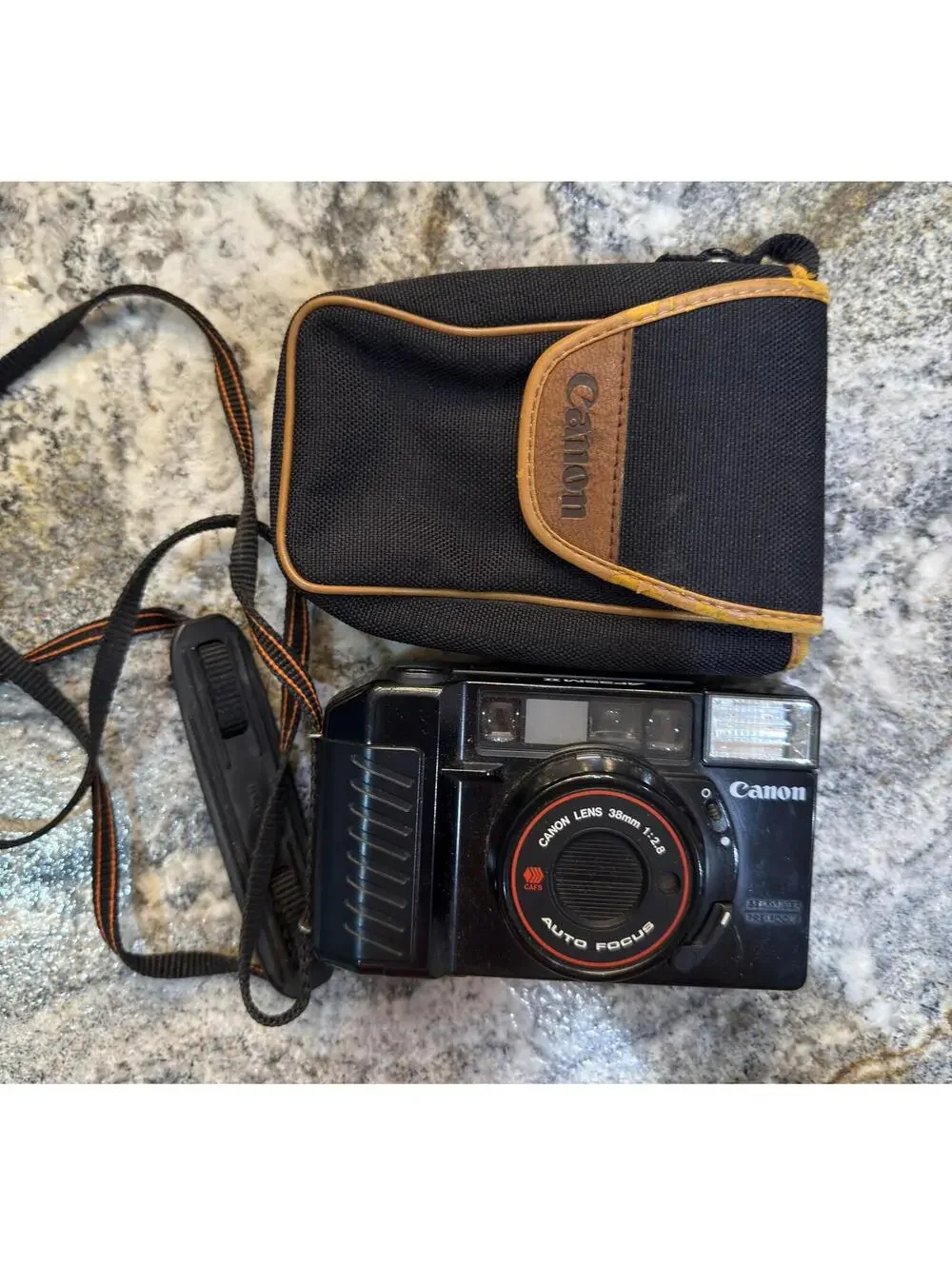 Canon AF35M II 35mm Point & Shoot Film Camera with Case
